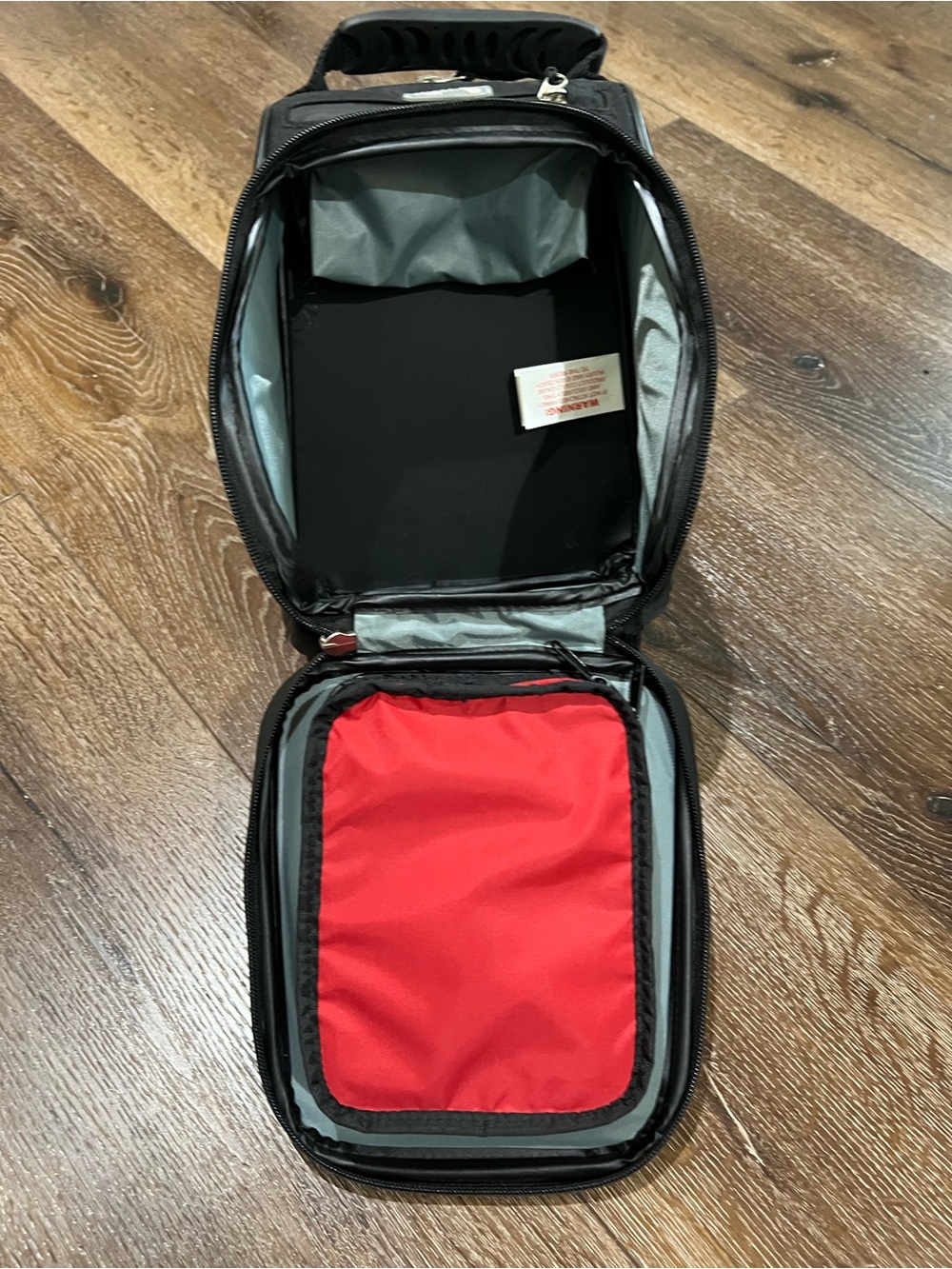 Oxford Q4R lifetime luggage Black Motorcycle Tail Bag with Reflective Logo - Picture 12 of 14